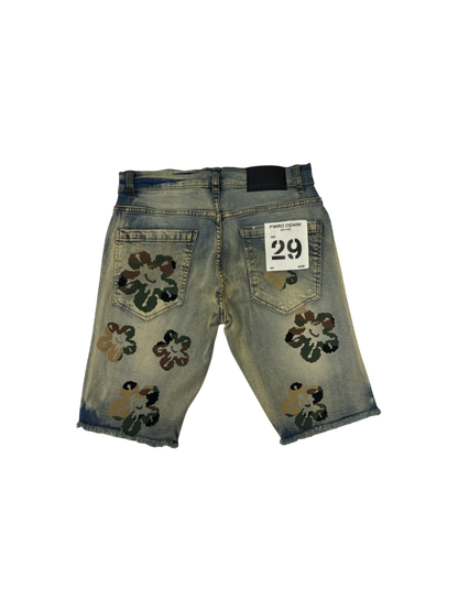 Flowers Men's Camo Jean Shorts