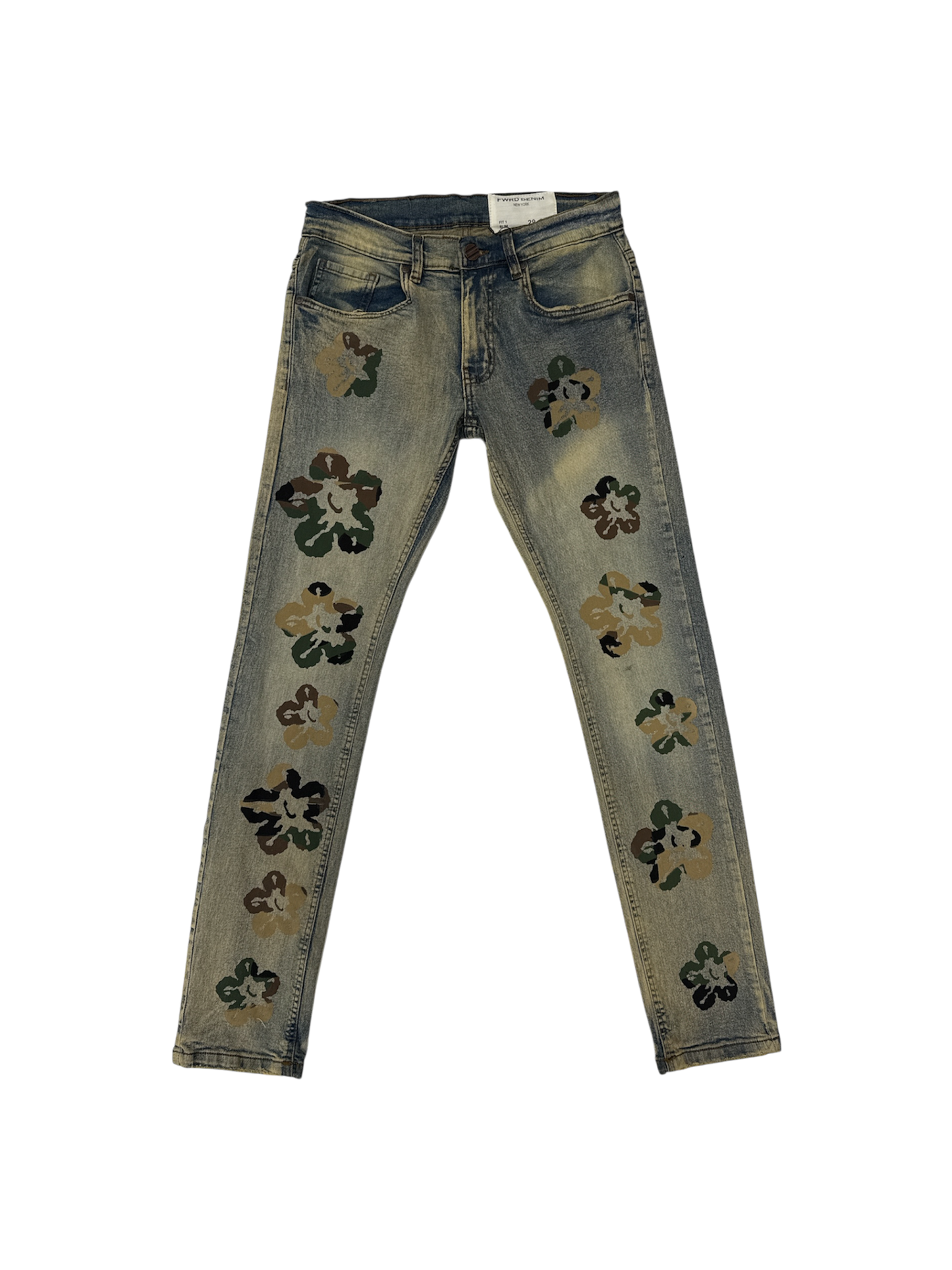 Flower Men's Camo Slim Jeans