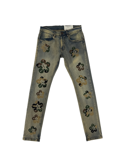 Flower Men's Camo Slim Jeans