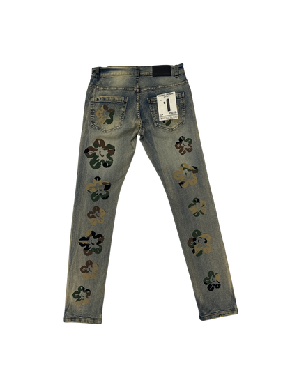 Flower Men's Camo Slim Jeans