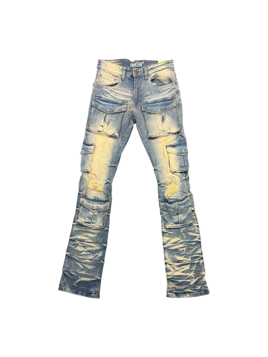 Mens Cargo Stack Jeans