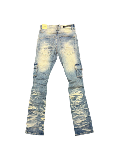 Mens Cargo Stack Jeans