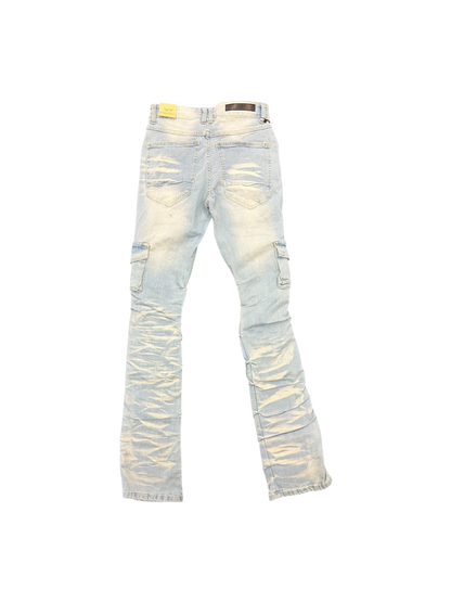 Mens Cargo Stack Jeans