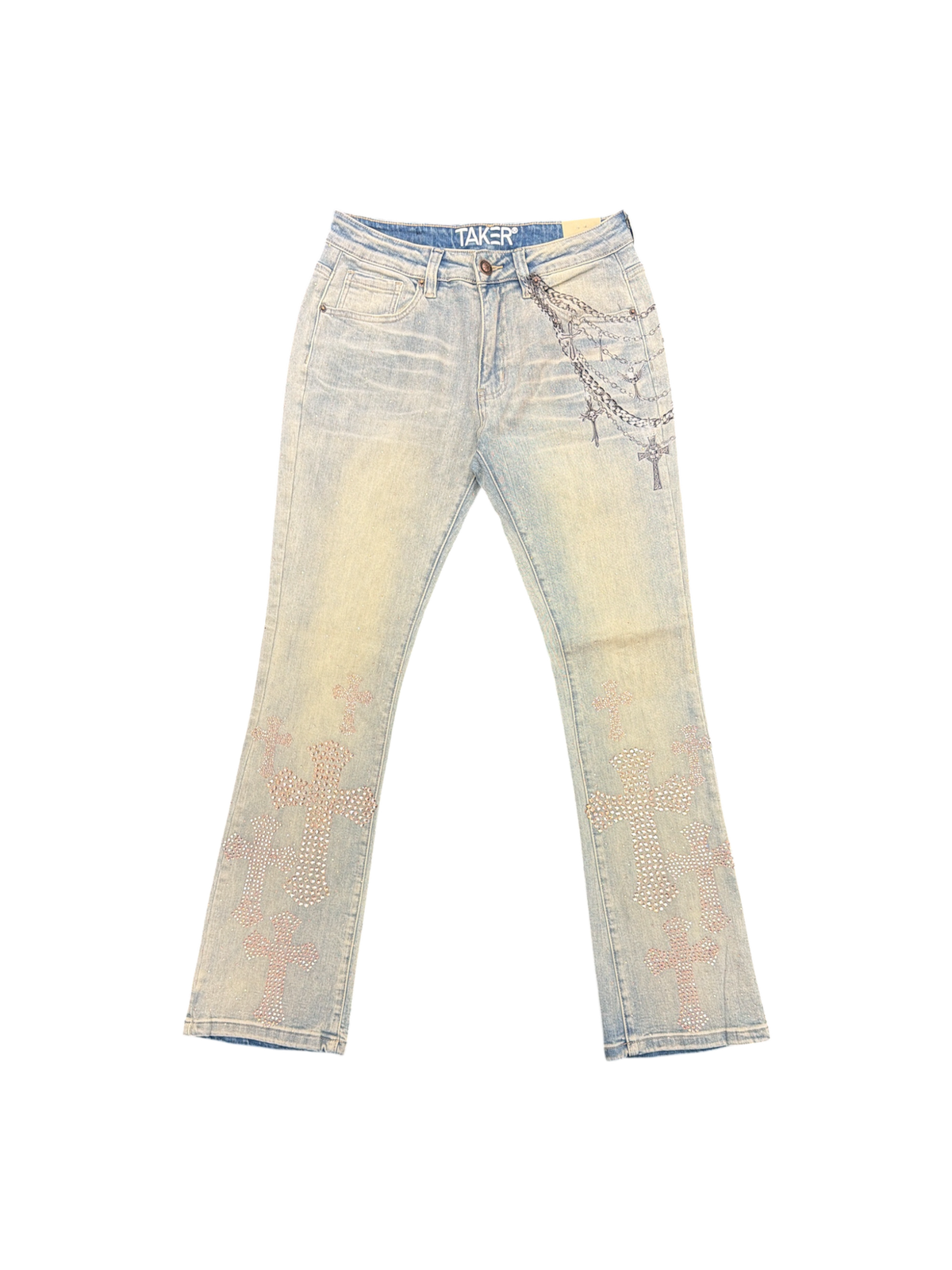 Mens Stack Jeans